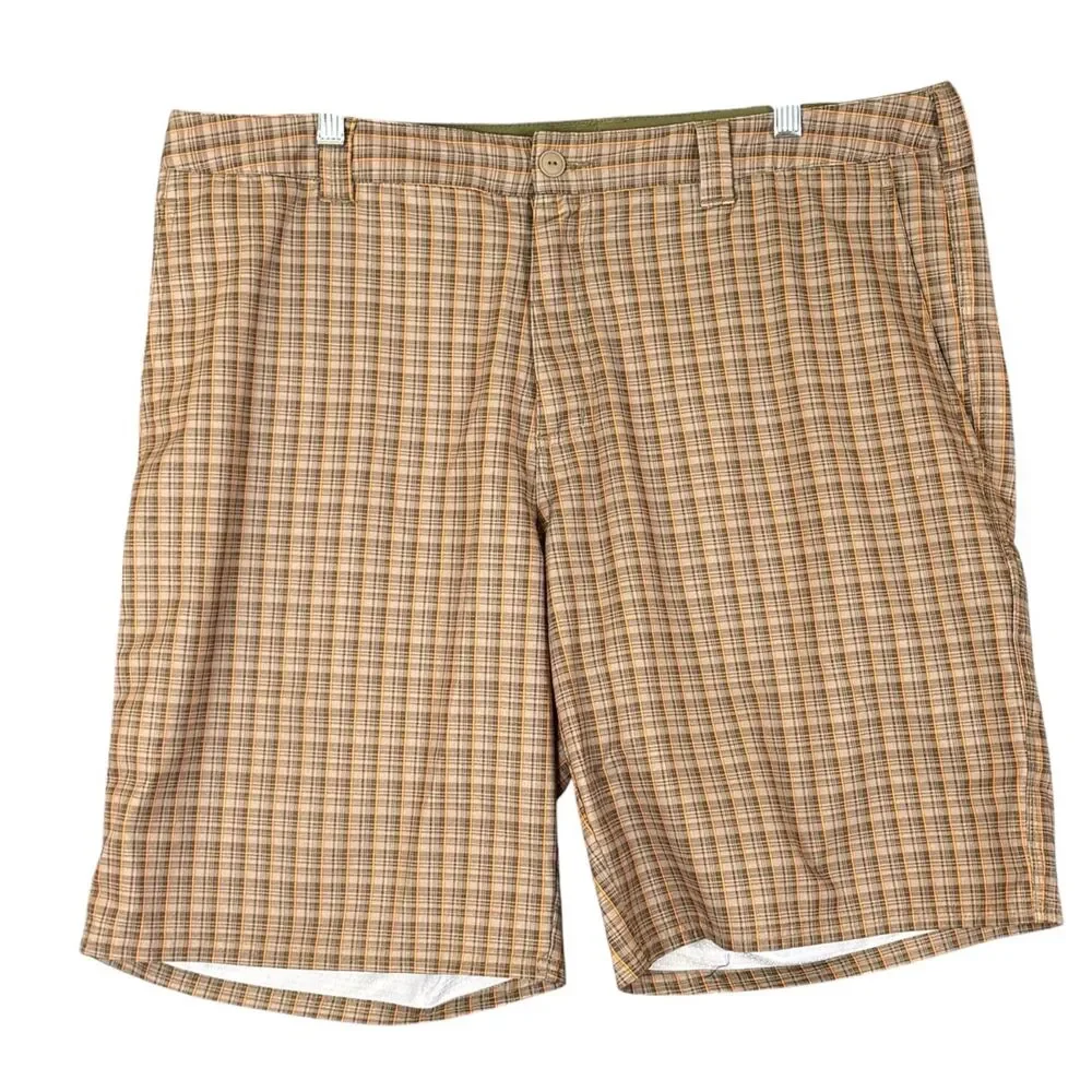 North Face Shorts Mens 38 Plaid Chino Shorts Lightweight Quick Dry Pockets